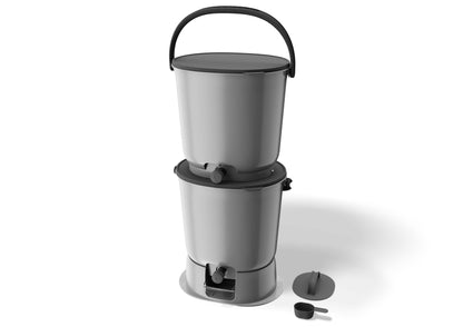 EM® Bokashi Compost Bin Kit 4.4 Gallon - Indoor Food Waste Recycling