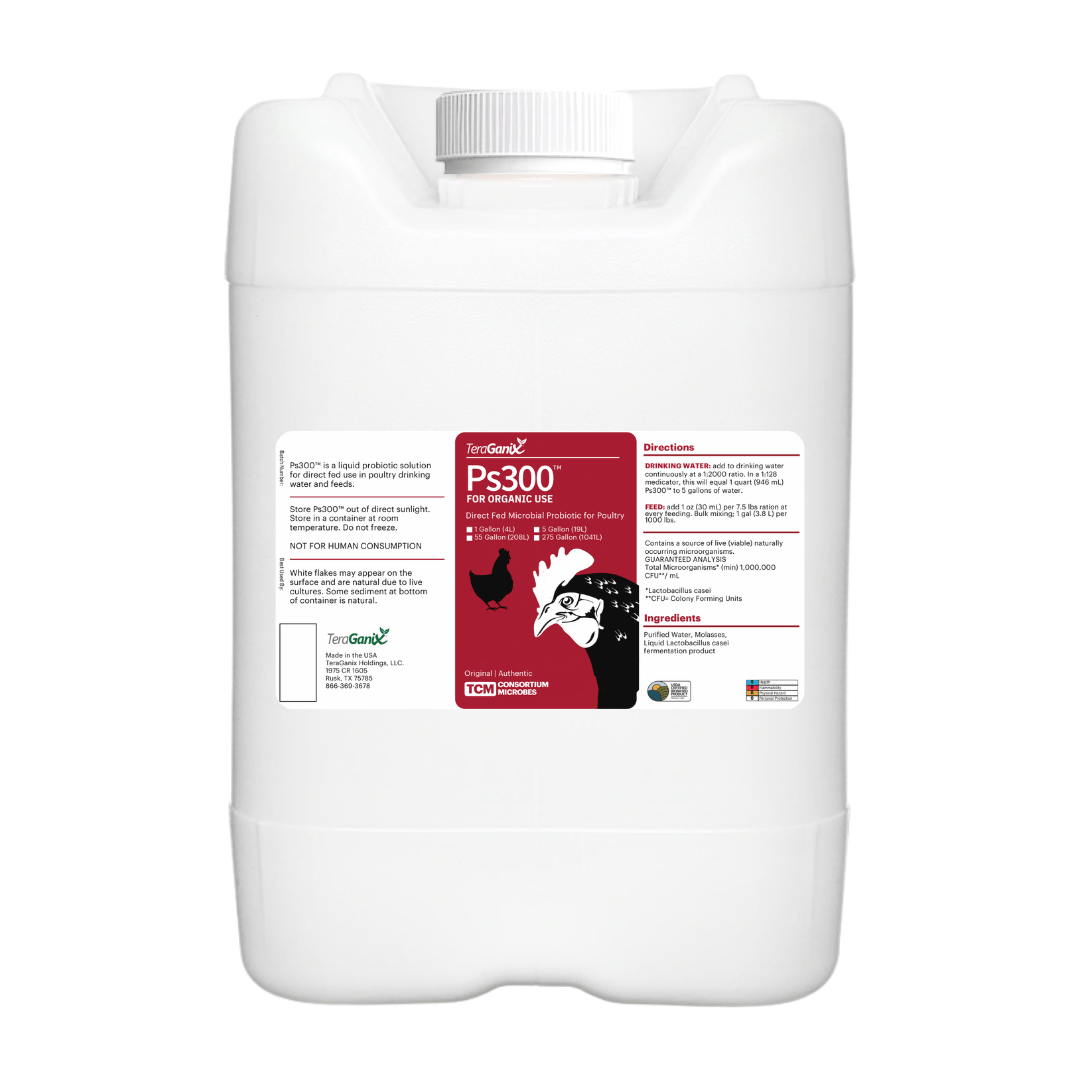 Ps300™ Liquid Probiotic Direct-Feed Microbial Supplement for Poultry