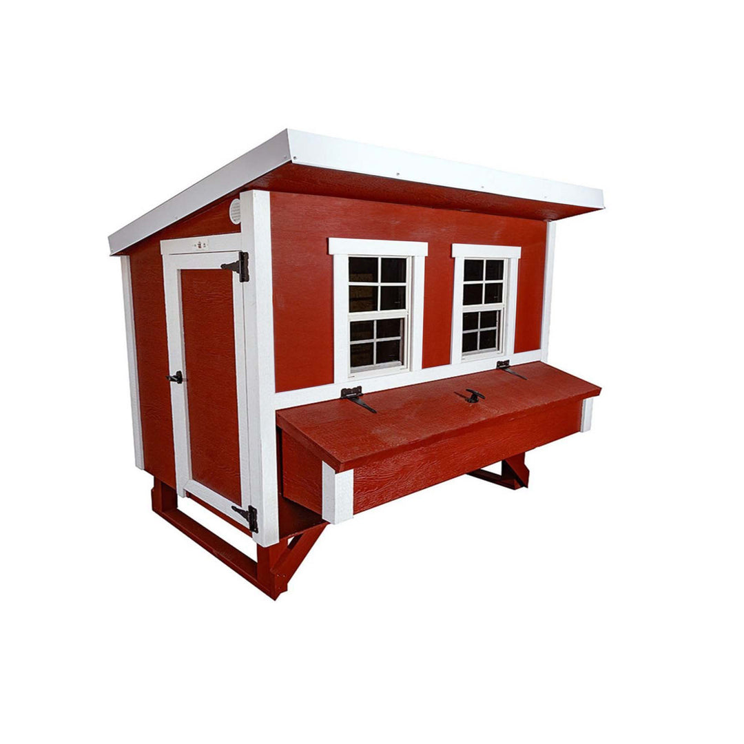 OverEZ Large Chicken Coop - Heavy Duty Wood - Up to 15 Chickens