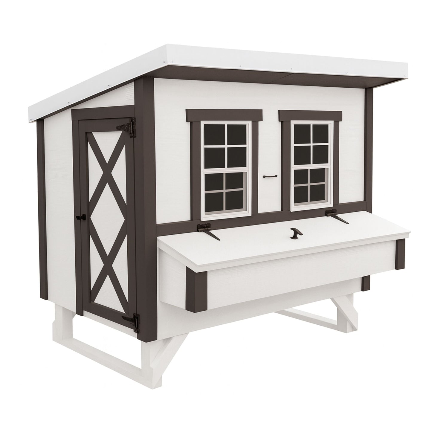 OverEZ Large Chicken Coop - Heavy Duty Wood - Up to 15 Chickens