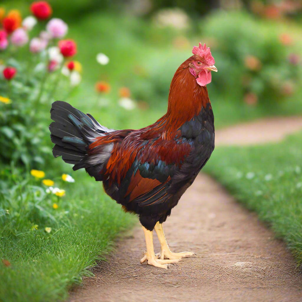 Welsummer hens with speckled terra cotta eggs, showcasing brown feathers, by Az Chickens